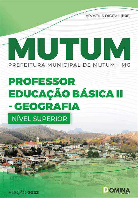 Apostila Pref Mutum Mg Professor Educa O B Sica Ii Geografia