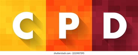 Cpd Continuing Professional Development Continuing Education Stock ...