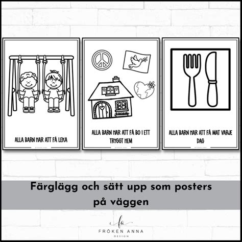 Barnkonventionen Posters Arbetshäfte i tre nivåer Teach Academy