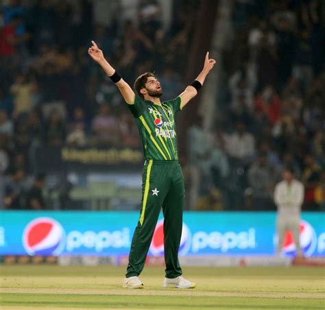 Shaheen Shah Afridi's trademark celebration was out early after he sent ...