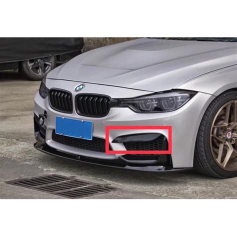 Bmw F Front Canard Splitter Mad Style Fog Lamp Cover Trim Fin M Sport