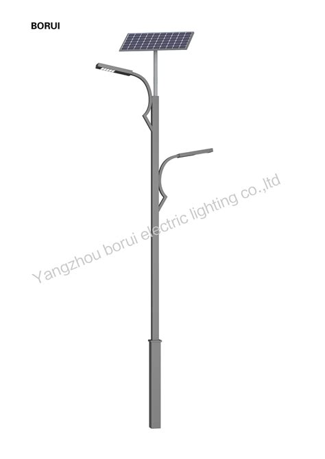 High Quality Hot DIP Galvanized Tapered Street Light Pole Of Residential Light Solar Light And