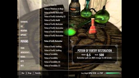 Skyrim Fortify Alchemy Potion Recipe - Good Food Blog