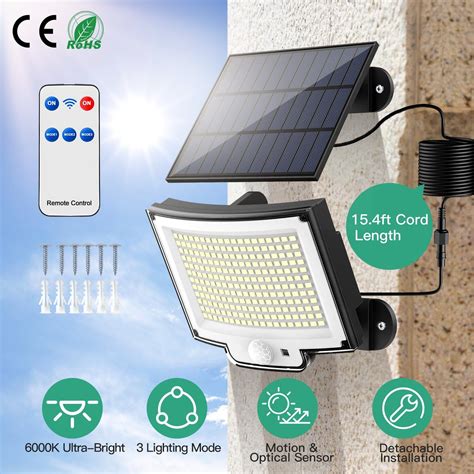 Solar Powered Flood Light Solar IP65 Waterproof Motion Sensor with ...