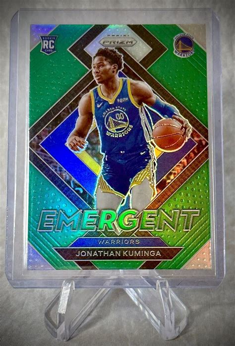 Panini Prizm Jonathan Kuminga Green Prizm Rookie Card