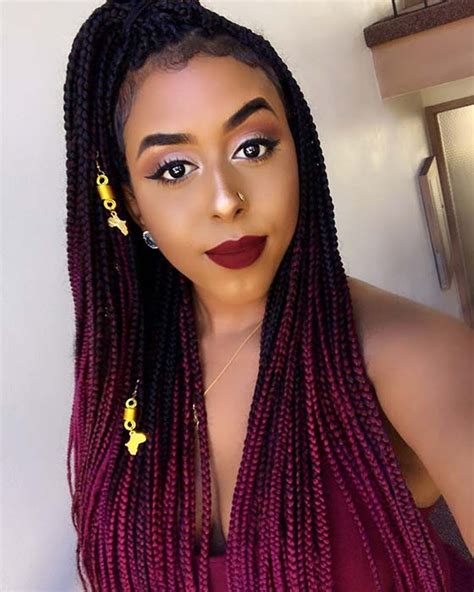 Pretty Small Box Braids Hairstyles To Try Stayglam