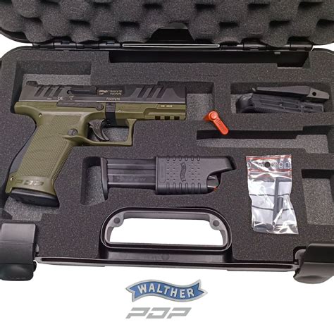 Walther Pdp Compact Od Green Mm Luger Pistole Samonab Jec