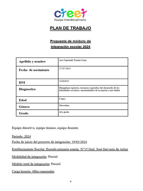 Plan De Trabajo 2024 Pdf Evaluación Maestros