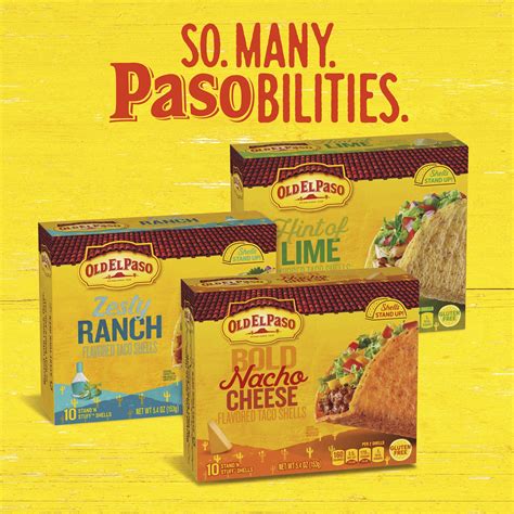 Old El Paso Stand N Stuff Bold Nacho Cheese Flavored Taco Shells 10