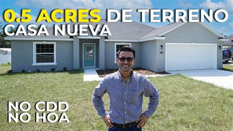 Casas Nuevas Con Los Mejores Terrenos Cerca De Orlando Sin Hoa Sin