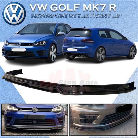 VOLKSWAGEN GOLF MK7 R REVOZPORT FRONT LIP BUMPER SKIRT V LIP DEPAN GOLF