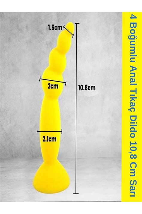 DrLove 4 Boğumlu Anal Tıkaç Dildo 10 8 Cm Sarı Fiyatı Yorumları