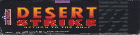 Desert Strike Return To The Gulf Box Shot For Super Nintendo GameFAQs