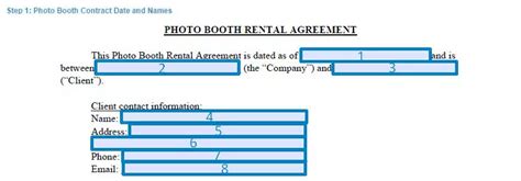 Free Photo Booth Rental Contract Agreement Template Formspal