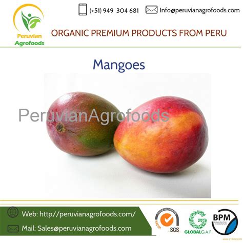 Fresh And Frozen Mango From Peru Peru Peruvian Agrofoods Price Supplier