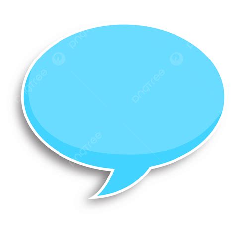 Simple Speech Bubble With Blue Color Clipart Design Color Clipart