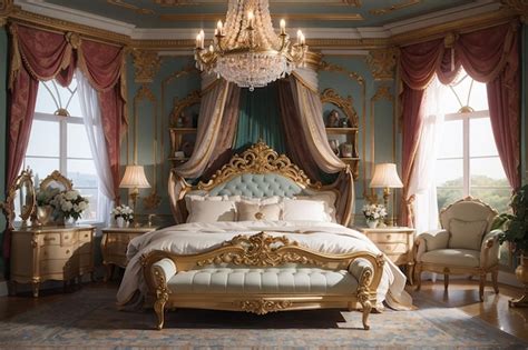 Premium AI Image | Victorian Bedroom Decor Classic Elegance Revisited