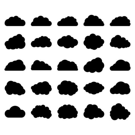 Nubes Svg Silueta De Nubes Colecci N Svg De Weather Cloud Im Genes