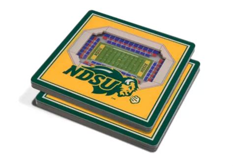 You the Fan North Dakota State Bison Stadium View Coaster Set | Dick's ...