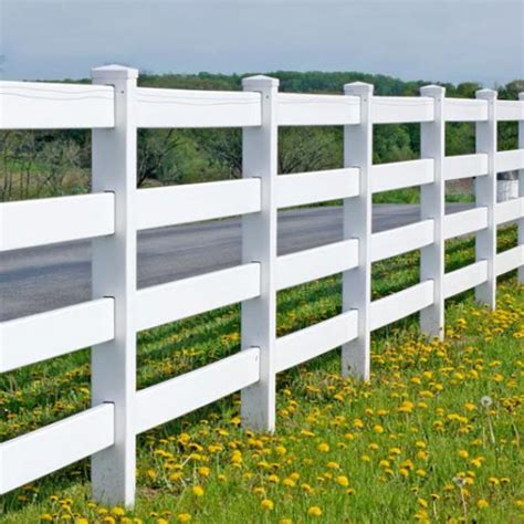 Easy Installation Rail Vinyl Ranch Fence Pvc Post And Rail Fence