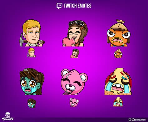 Fortnite emotes for twitch Design :: Behance