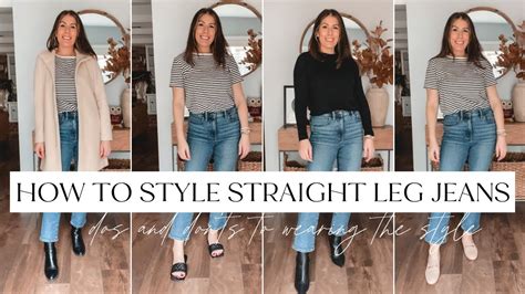 How To Style Straight Leg Jeans Tips Style Guide Youtube