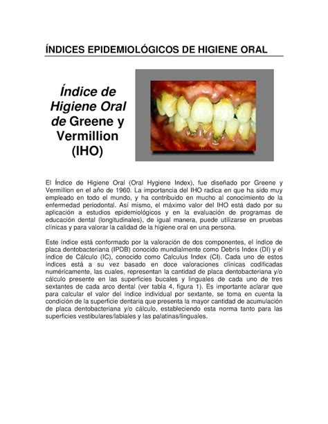 Calaméo Índice de Higiene Oral