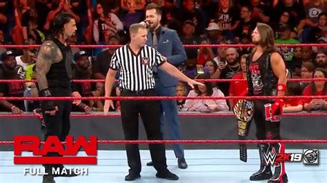 Full Match Roman Reigns Vs Aj Styles United States Championship