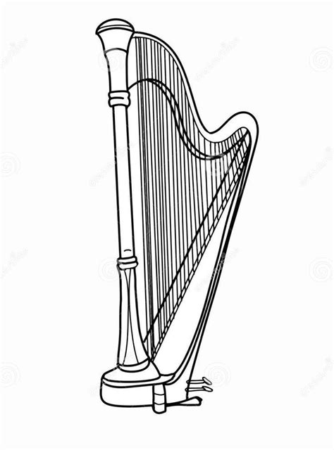 Pin By Allyson Chong On Harp Sketch Illustration Illustration Peace