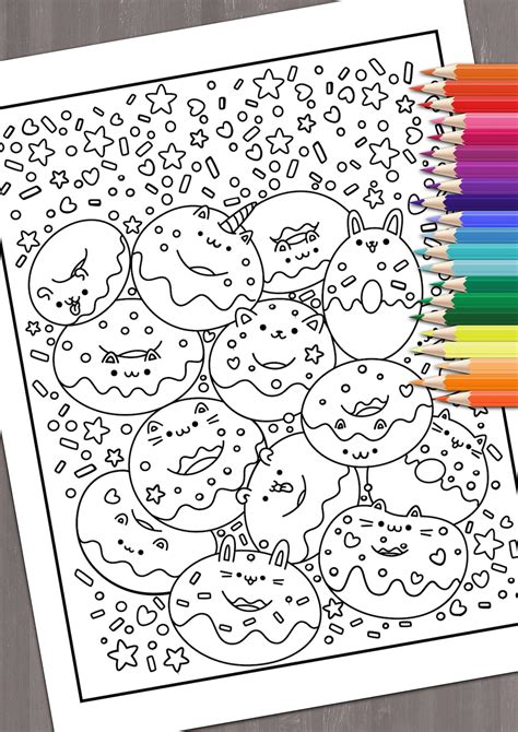 Printable Coloring Pages For Adults Kawaii