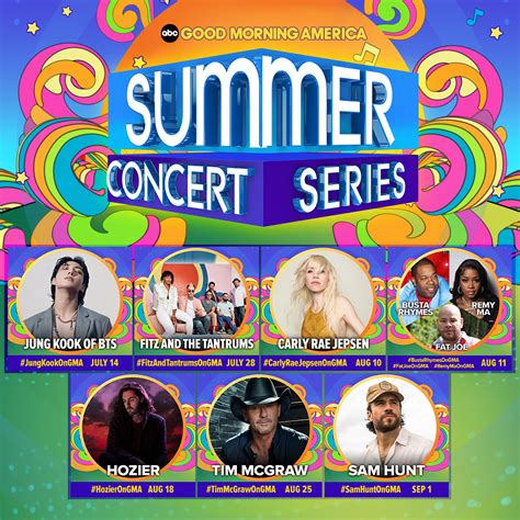 Good Morning America Summer Concert Series 2023 How To Watch Date