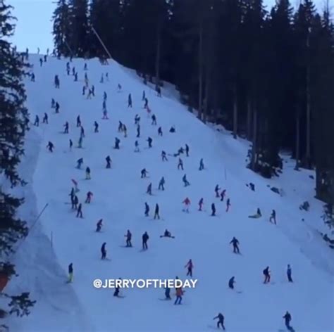 Jerry Of The Day Captures The Most Crowded Slope In The History Of