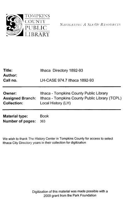 Tompkins County Public Library