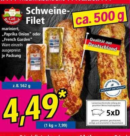 Gut Bartenhof Schweine Filet Angebot Bei NORMA 1Prospekte De