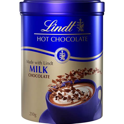Lindt Hot Chocolate Flakes Milk G Tin Woolworths