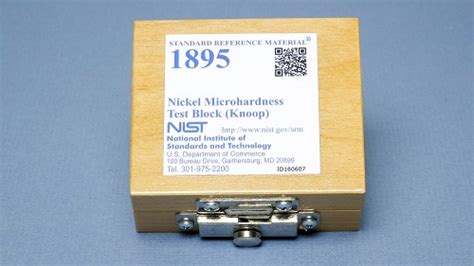 Nickel Microhardness Test Block (Knoop)