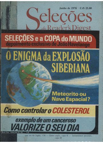 Sebo do Messias Revista Seleções do Reader s Digest Ano 1978 Junho