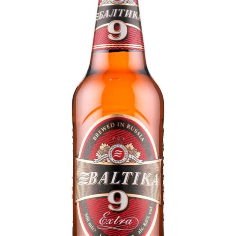 Пиво Балтика №9, 8% алкоголя.Русский магазин Хлебосол в Словении