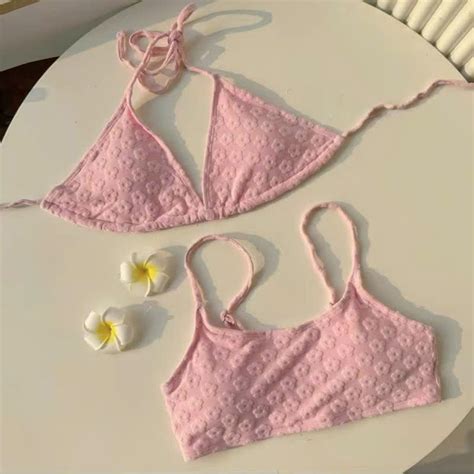 C S N Top Bikini L O In Hoa D H Ng C M T L T O B I O T M I Bi N Freeship Shopee