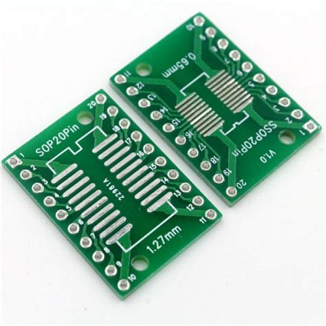 SOP20 SSOP20 TSSOP20 Patch To DIP DIP 0 65 1 27mm Adapter Board PCB