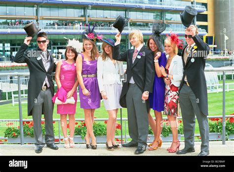 England Ascot People At Royal Ascot Races Stock Photo Alamy