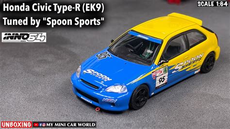 MY MINI CAR WORLDUNBOXING INNO64 1 64 HONDA CIVIC TYPE R EK9 TUNED