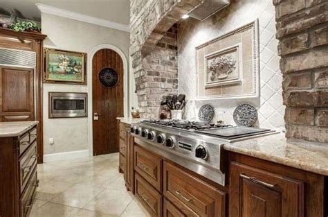 Brick Kitchen Design Ideas Tile Backsplash Accent Walls