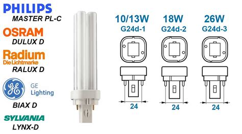 Ampoules 10w G24d1 13w G24d2 18w G24d3 26w G24d4