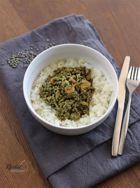 Curry De Lentilles Vertes Au Lait De Coco Rachel Cuisine