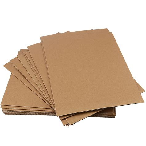 Muklei 100 Pack 12 X 9 Inch Corrugated Cardboard Sheets