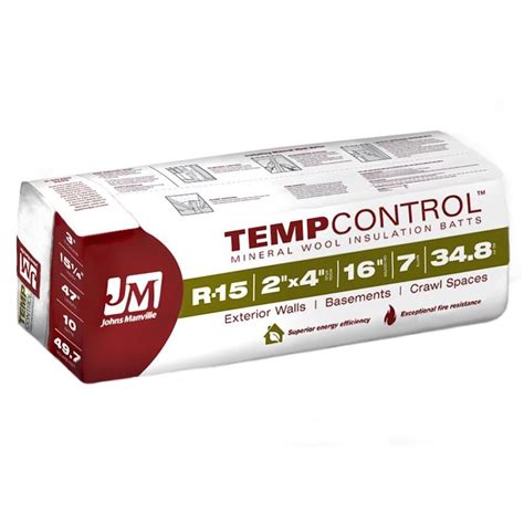 Johns Manville TempControl R 15 7 Pack Attic And Wall 34 8 Sq Ft