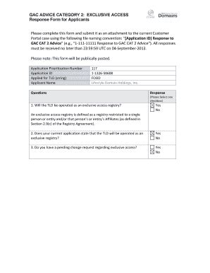 Fillable Online Response Form For Applicants Fax Email Print Pdffiller