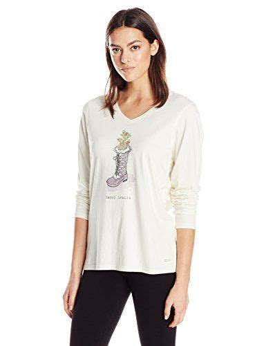 Life Is Good Women S Crusher Longsleeve Happy Trails Winter Boot T