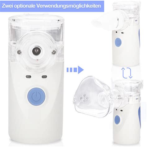 Inhalator Vernebler Inhalationsgerät Inhaliergerät Mini für Erwachsene